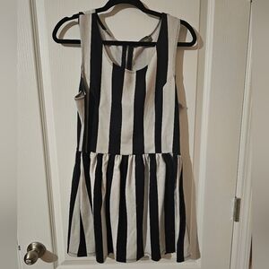 Black & White Striped Dress